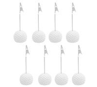 Bosiyrggrl Ideale per A Tema Golf - per Schede Segnaposto con Palline da Golf 8-Pack con Clip A Coccodrillo per Decorazioni da Tavolo