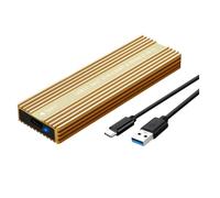 Bosiyrggrl In Metallo con Dissipazione del M.2 SSD Enclosure USB 3.2 Type-C Supporta Il Protocollo Duale/NVMe Hard Disk Box D