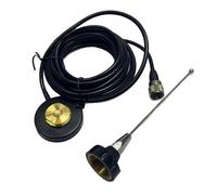 Bosiyrggrl Kit Antenna NMO con Base, di Alimentazione da 4M, Supporto da 18CM, Antenna da 403-520MHz per Auto e Radio Mobili per Taxi.