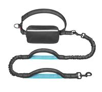 Bosiyrggrl Le Libere per Cani tra Cui con Cerniera, Manici Ammortizzati, Bungee Forte - Perfetto per Camminare, Jogging Correre