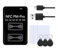 Bosiyrggrl Lettore e Scrittore RFID Copiatore RFID Utilizzato per IC 13,56 MHz, Lettore RFID Applicabile A ID 125-500 KHz, Utilizzato per: Schede ID/HID-125K