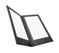 Bosiyrggrl Libro Menu A LED Ricaricabile In Pelle PU per Ristoranti, Pub, Birrerie, Bar e Caffetterie con Due Pagine.