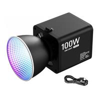 Bosiyrggrl Luce Video LED COB RGB Dimmerabile 100W Portatile per Fotografia per Streaming Live 2700-6500K Illuminazione Fotografica