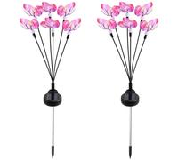 Bosiyrggrl Luci A Firefly A LED Impermeabili per Esterni per Giardino Decorazione Paesaggistica Giardino 6 Luci