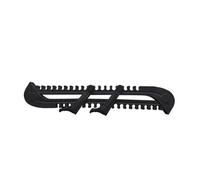 Bosiyrggrl Pattini da Ghiaccio Lame da Pattinaggio Protettore Protettiva Regolabile Manicotto per in Plastica Nera 2 Pezzi