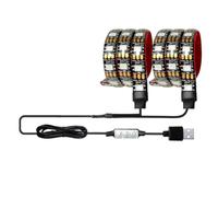 Bosiyrggrl Per la Notte in Strip A LED RGB A Batteria A Batteria per Scooter Biciclette di Sicurezza Luci di Avvertimento per Esterni