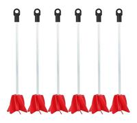 Bosiyrggrl Per L'Attacco Miscelatore per A per Trapano - Confezione da 6, Paddle Mescolatore Industriale da 11,8", Miscelatore per Resina Epossidica da 1 A 5