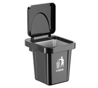 Bosiyrggrl Posacenere da Parete In Acciaio Inossidabile con Coperchio A Forma di Cestino per il Bagno, Soggiorno, Anti-Cenere, Anti-Perforazione, Bagno A