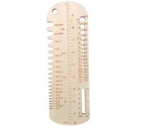 Bosiyrggrl Righello per da Maglia nel Legno, Calibro per da Maglia, Strumento di Misurazione, Righello Accurato per Lavori Un Maglia, per DIY