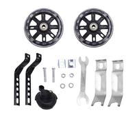 Bosiyrggrl Ruote da Allenamento per Bicicletta Flash Mute Wheel Kit Montato Stabilizzatore per Bicicletta con Campanello per Biciclette da 12 14 16 18 20 Pollici