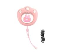 Bosiyrggrl Scaldamani Portatile 2400Mah Carica USB Power Bank Mini Scaldamani Ricaricabile per Escursionismo Invernale All'Aperto Rosa