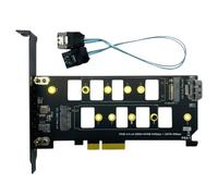 Bosiyrggrl Scheda Adattatrice M.2 SSD per PCIE, Scheda Adattatrice M.2 SSD Dual, Scheda Adattatrice Dual SSD