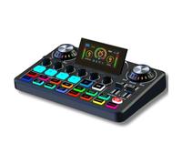 Bosiyrggrl Scheda Audio Elettronica, Scheda Audio Live con Effetti Mixer DJ e Voce, Scheda Audio con RGB, Scheda Audio per Registrazione in Streaming Live, Attrezzatura per La Registrazione