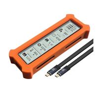 Bosiyrggrl Schermata di Visualizzazione Incluso M. 2 NVME SSD Case di Involucro USB 3.2 Gen 2 20 Gbps NVME PCI-e NGFF Box A Disco A