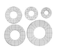 Bosiyrggrl Set di Modelli per Quilting Multi-Strumento in Acrilico - Righello per Patchwork 5 Pezzi per Misurazione dei Vestiti.