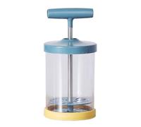 Bosiyrggrl Sifone Manuale per Panna In Plastica per Decorare Torte, Condimenti, per Preparare Dessert, Erogatore di Bevande Schiumose Blu