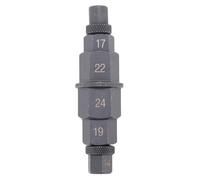 Bosiyrggrl Strumento per ASSE Esagonale per Accessori di Ricambio per Moto Ruota per ASSE Anteriore 12 14 17 19 22 24 mm 6 in 1 Strumento Adattatore per Presa Mandrino Moto 3/8 Pollici