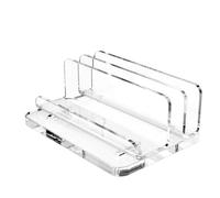 Bosiyrggrl Supporto per Laptop Verticale Acrilico Porta del Tappo Desktop Doppio Adatto per Lo Spazio per Il Desktop