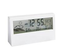 Bosiyrggrl Termometro A LED Termo-Igrometro Multifunzione Misuratore di Temperatura e umidità Elettronico Stazione Meteorologica con Sveglia