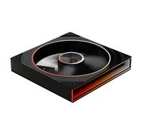 Bosiyrggrl Ventola per Case PC Star Ring 140 mm ARGB Ventola per Case 5V 3Pin Effetto Luce A ARGB Specchio Circolare Effetto Luce A Barra 5V3Pin Nero B