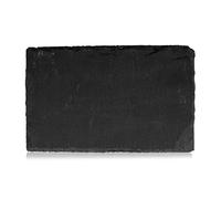 Boska 359003 Set di 4 tavolini da dessert in ardesia, 16 x 10 x 0.5 cm, Nero