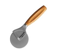 Boska Rotella Tagliapizza - Oslo+ Tagliapizza - rotella pizza - Lavabile in lavastoviglie - Acciaio inossidabile con manico in legno - Argento