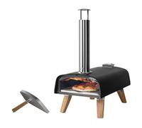 BOSKA Vinco Forno Pizza Pro Pellet/Forno per Pizza/Pizza pronta in 90 secondi come in un forno a pietra/Pellet di legno/Cucina all’aperto/Incl. apribottiglie e pietra per pizza