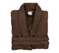 BOSKIMO - Accappatoio Unisex - Accappatoio da Doccia per Uomo o Donna - 100% Cotone - Spugna - Disponibile con Cappuccio (IT, Testo, M, Regular, Regular, Lontra, Senza Cappuccio)