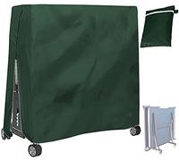 BOSKING Copertura per tavolo da ping pong da patio, 210D, impermeabile, per interni ed esterni, pieghevole, protezione antipolvere per tavoli da ping pong (verde)