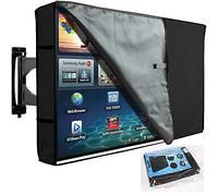 BOSKING Copertura per TV da esterno da 60 a 65 pollici con protezione frontale trasparente, resistente all'acqua e alla polvere, per televisori LCD LED al plasma (60-65")