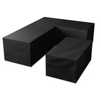Bosmere M663 Grande a Forma di L Lato Sinistro Lungo Pranzo Set Cover - Nero