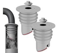 Bosmsaslad 2 Pcs Tappo Anti Odore Lavatrice, Tappo di Tenuta Lavatrice Tubo di Scarico, 35-40 mm Ointto Tubo Macchina Lavatrice, Tappo Scarico Lavatrice con Valvola, Antiodore Guarnizione in Silicone