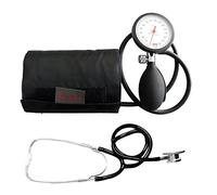 boso K1 shock protected - Sfigmomanometro manuale aneroide da braccio, set con stetoscopio doppia testa TIGA-MED, bracciale 22-32 cm, 1 tubo, Made in Germany