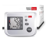 Boso medicus family 4 - Sfigmomanometro per partner e famiglia, con 4 memorie, ampio display e rilevamento aritmia, incl. manicotto universale da 22 a 42 cm