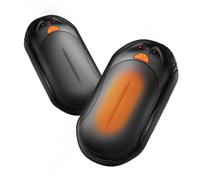 BOSONER Scaldamani elettrici, ricaricabili, set da 2 pezzi, 6000 mAh, scaldamani elettrici, ricaricabili, ricaricabili, riscaldatori elettrici USB, riutilizzabili, regalo per donne, uomini e attività