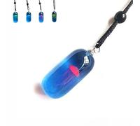 BOSONS Collana con meduse che si illuminano al buio, collana con ciondolo a medusa incandescente in resina, graziosa collana in resina con animali della vita oceanica, Resina