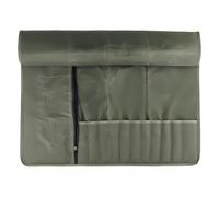 BOSREROY Borsa arrotolabile in tela cerata per coltelli da chef, 71 cm, verde, organizer portatile, grande capacità di archiviazione per utensili da chef