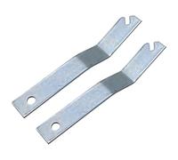 BOSREROY Ganci per quadri, set da 2 pezzi, colore argento, antifurto, viti per cornici sicure da appendere per pittura a croce e punto olio, cornici diverse con compatibili