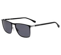 BOSS 1004/S IT O6W-IR Men's Sunglasses - Matte Black/Grey Fade Frame, Grey Lenses