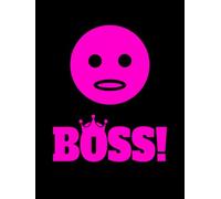 BOSS!: 120-Page Pink Edge Interior Colored Journal | Chic 6"x8" Boss Lady Notebook | Stylish Gift for Confident Leaders | Blank Pages for Notes, Plans, & Ideas