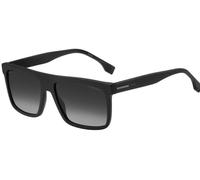 BOSS 1440/S 003-WJ Men's Sunglasses - Matte Black Frame, Grey Polarized Lenses