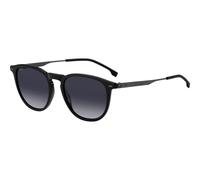 BOSS 1639/S ANS-9O Men's Sunglasses - Black Frame, Dark Grey Gradient Lenses