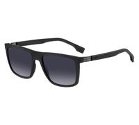 BOSS 1695/S SVK-M9 Men's Sunglasses - Dark Ruthenium Frame, Grey Polarized Lenses