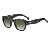 BOSS 1717/S KB7-8Z Men's Sunglasses - Grey Frame, Green Shaded Lenses