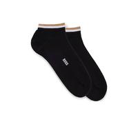 BOSS Calzini corti con righe tipiche del marchio sul bordo in confezione da due - Style 2P AS Uni stripe CC, 50491192 Nero 43-46
