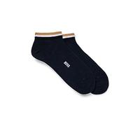 BOSS 2p As Uni Stripe CC Ankle_Socks, Blu Scuro 401, 43-46 Uomo