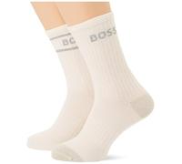 BOSS 2p QS Gift Rib CC W 10273383 0 Quarter_Socks, Bianco Aperto, 36-42 Donna