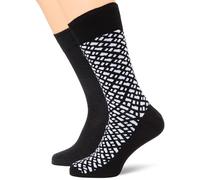 BOSS 2P RS Monogram CC, Calzini normali Uomo, Black2,