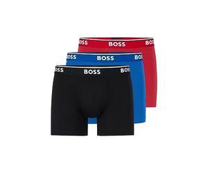 BOSS 3-3-3-3-3-3-3-3-3-3-3-3-3-3-3 Pezzi 3. Set di 3 Cotone Boxer Corti, Rosso, Blu, Nero, XL (Pacco da 3) Uomo