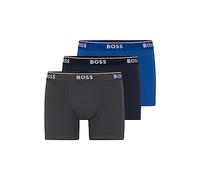 BOSS 3-3-3-3-3-3-3-3-3-3-3-3-3-3-3 Pezzi 3. Set di 3 Cotone Boxer Corti, True Blue/Sky Captain/Forgied Iron, L (Pacco da 3) Uomo